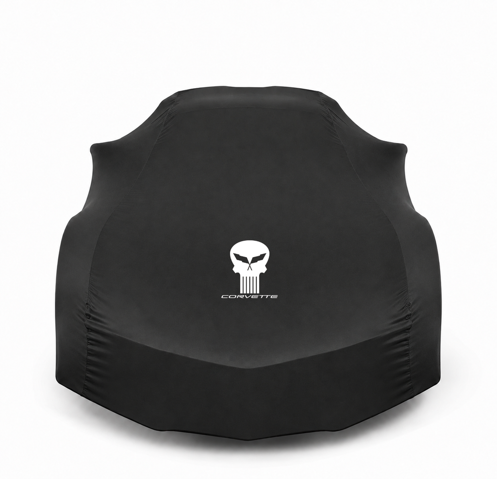 Funda para coche CORVETTE JAKE SKULL, funda para coche de interior a medida CORVETTE JAKE SKULL