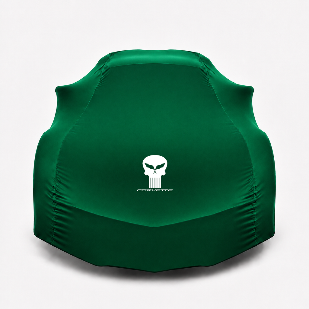 Funda para coche CORVETTE JAKE SKULL, funda para coche de interior a medida CORVETTE JAKE SKULL