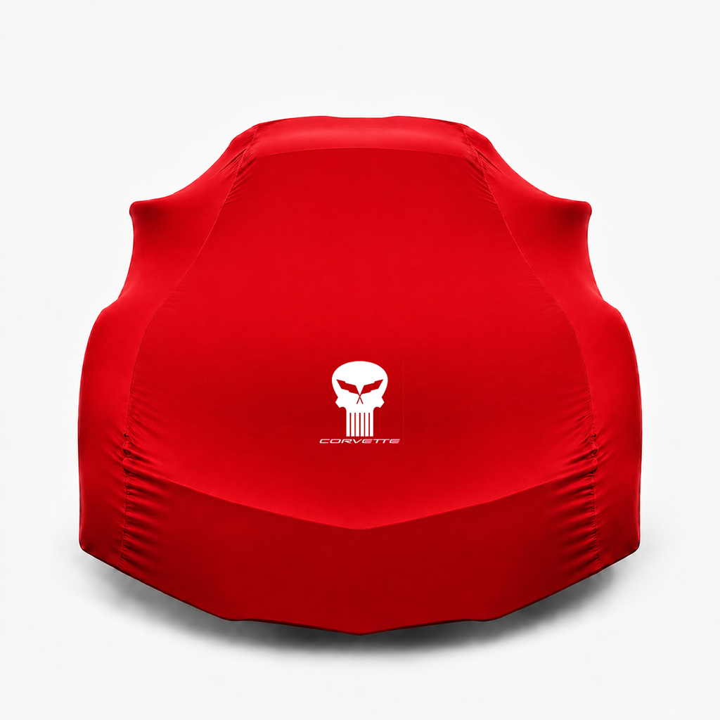 Funda para coche CORVETTE JAKE SKULL, funda para coche de interior a medida CORVETTE JAKE SKULL