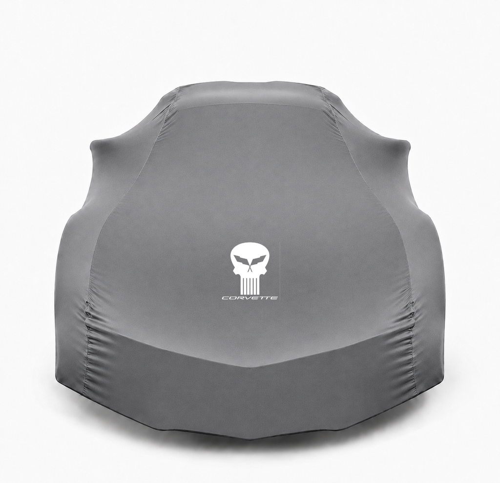 Funda para coche CORVETTE JAKE SKULL, funda para coche de interior a medida CORVETTE JAKE SKULL
