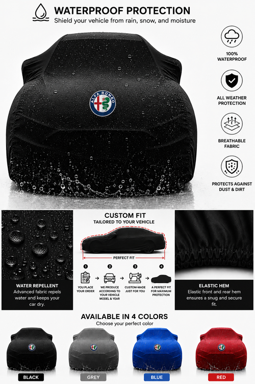 Alfa Romeo maßgefertigte Outdoor-Autoabdeckung