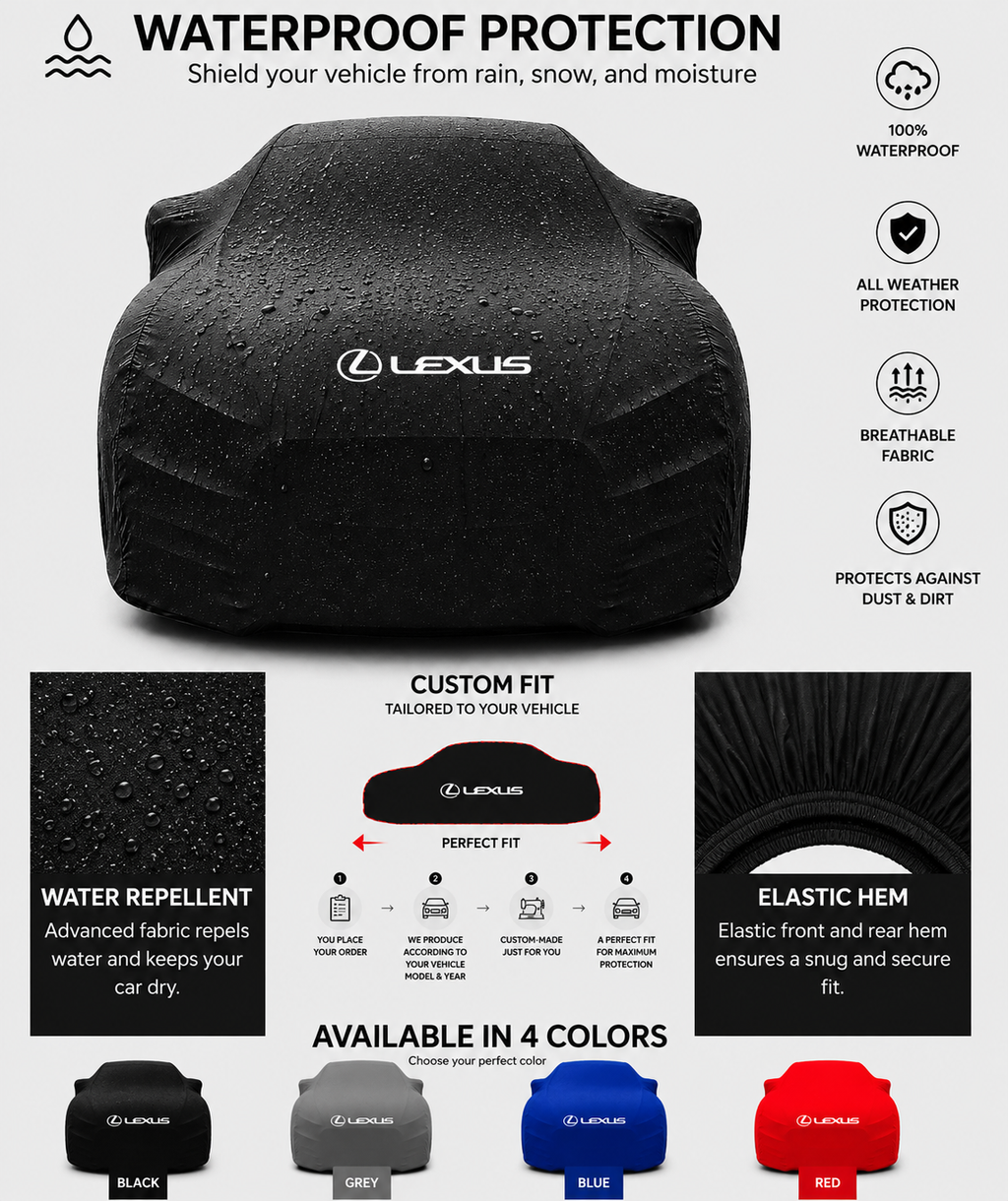 Lexus maßgefertigte Outdoor-Autoabdeckung